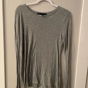 Gray Long Sleeve Top